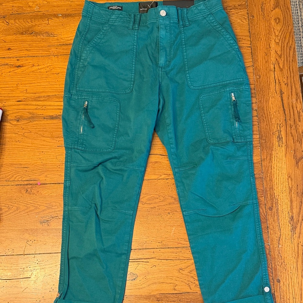 White House Black Market Teal Ankle Pants